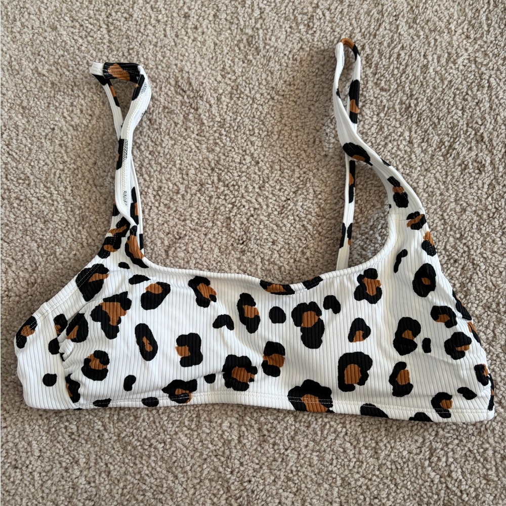 Xhilaration Leopard Print Bikini Top